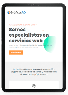 Tablet responsive GráficosRD